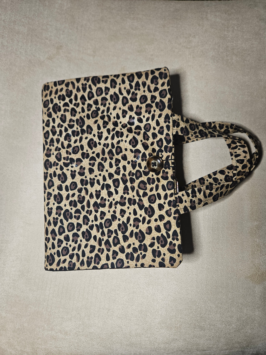 Leopard Print Bible Cover with Handle