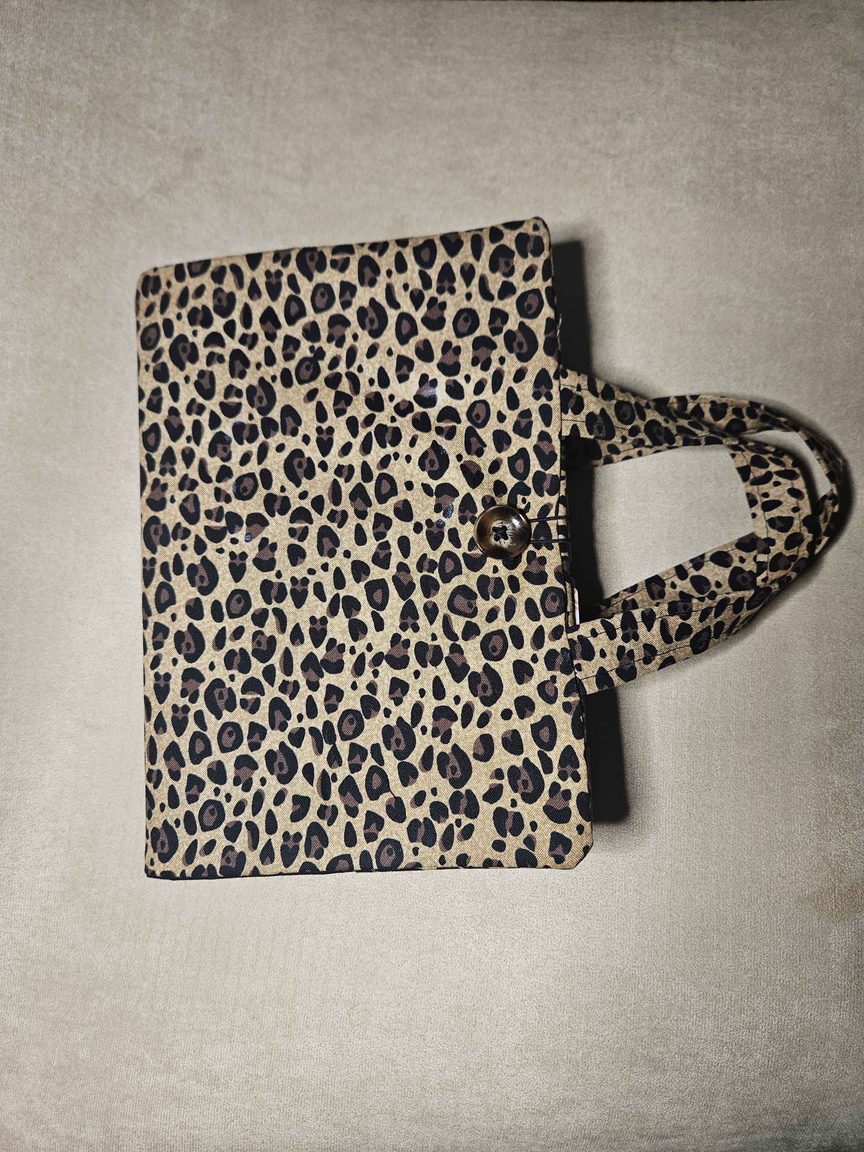 Leopard Print Bible Cover with Handle