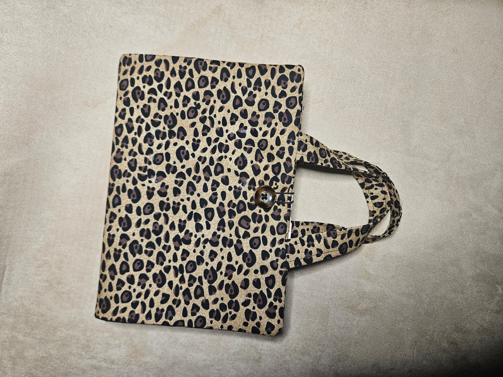 Leopard Print Bible Cover with Handle