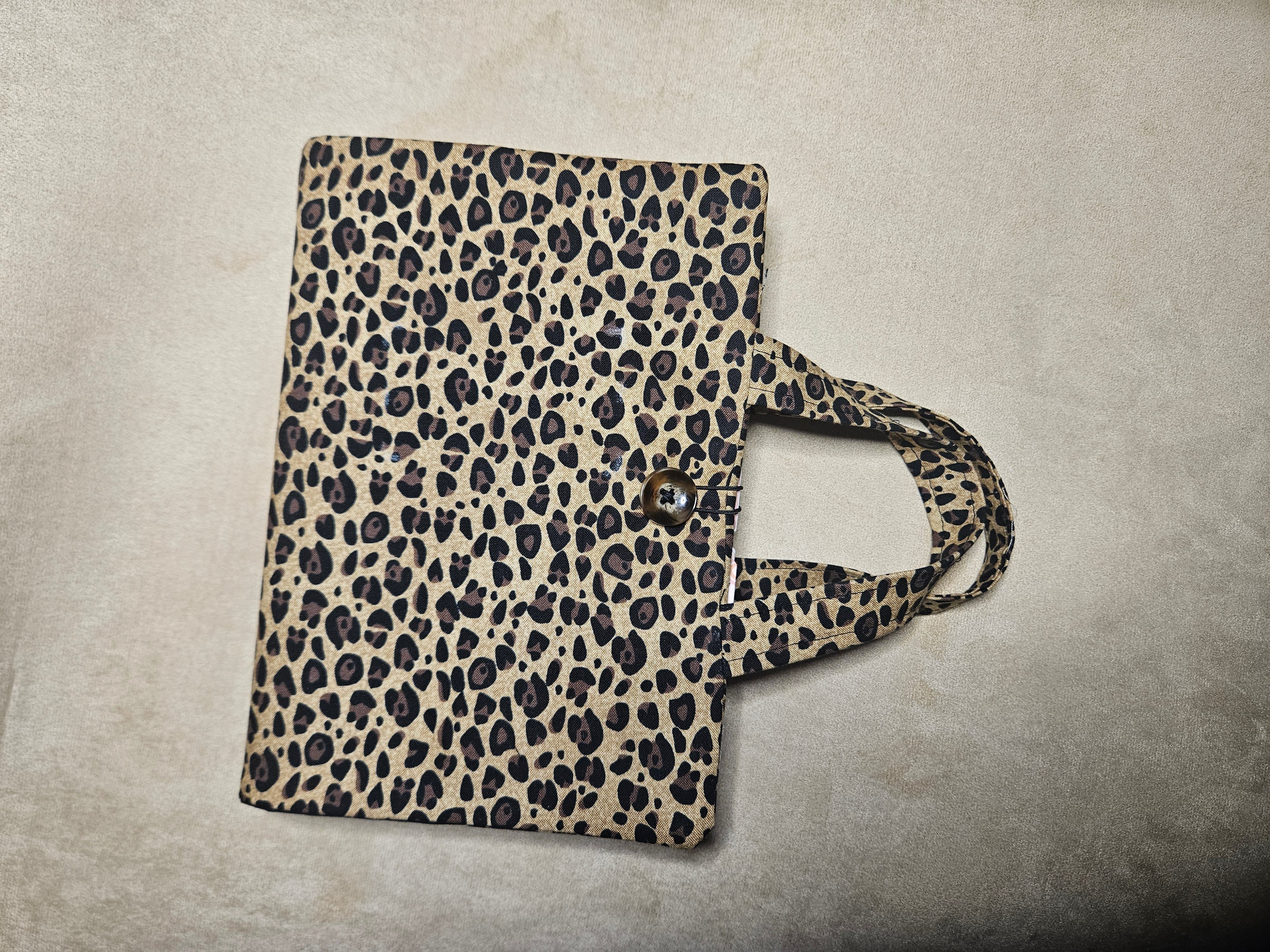 Leopard Print Bible Cover with Handle