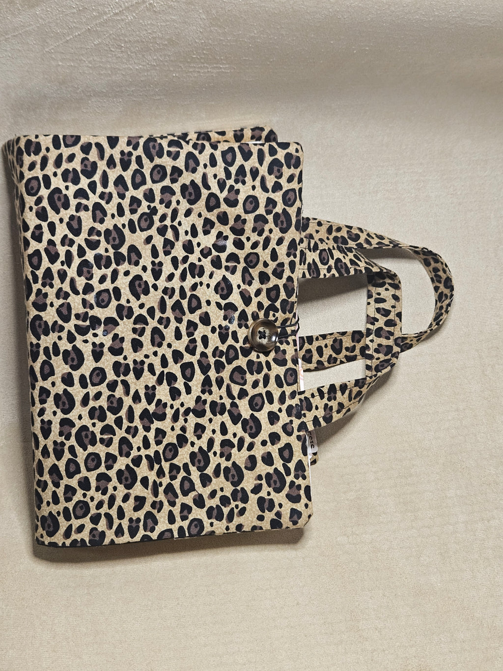 Leopard Print Bible Cover with Handle