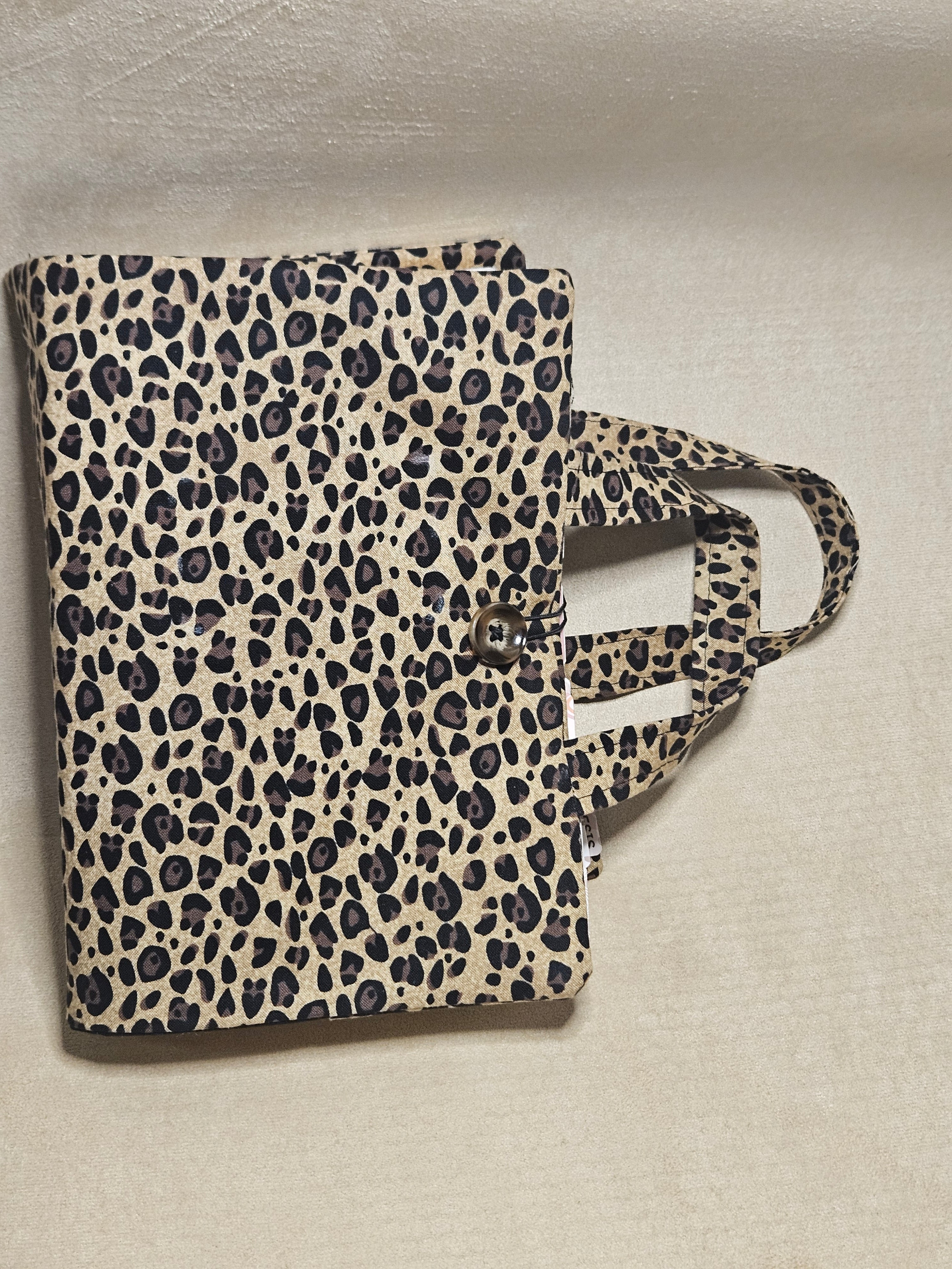 Leopard Print Bible Cover with Handle