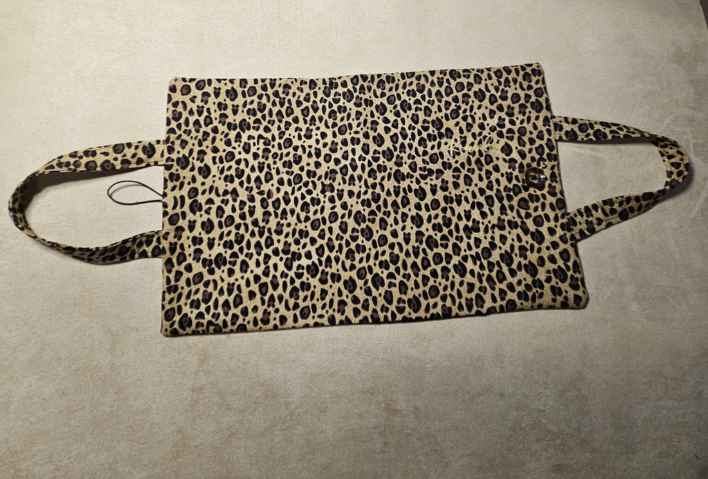 Leopard Print Bible Cover with Handle